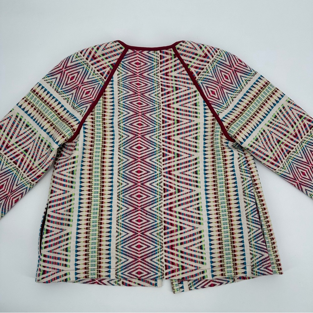Kut from the Kloth Blazer Jacket Womens S Colorful Tapestry Open Short Length - Picture 11 of 11